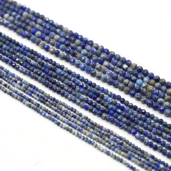 Veľkoobchod Prírodné Lapis Lazuli Tvárou Kameň Korálky 2/3/4 mm pre DIY Kúzlo Náramok, Náhrdelník Handmade Šperky, Takže Strand 14